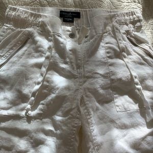 Marciano Linen white pants